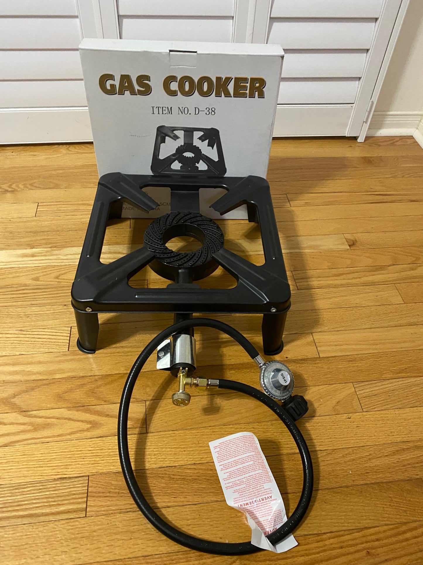 Brand New Single Burner Cast Iron Gas Stove, Outdoor cooker, 4KG, BTU 35,000