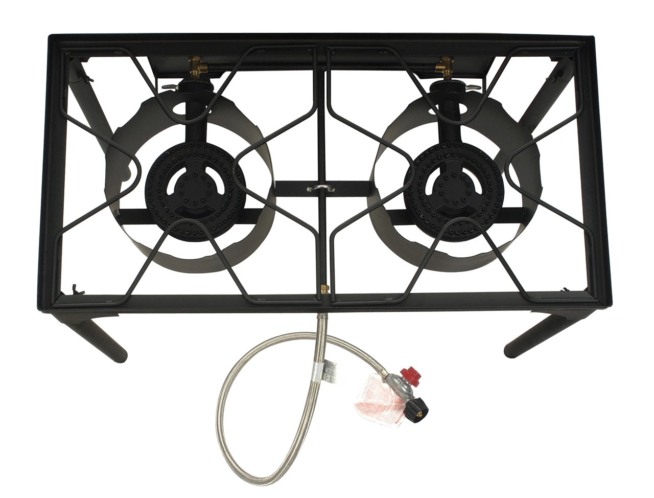 Double Burner Camping Gas Stove with Legs